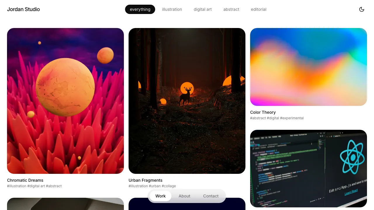 Screenshot of Editorial Echo Portfolio